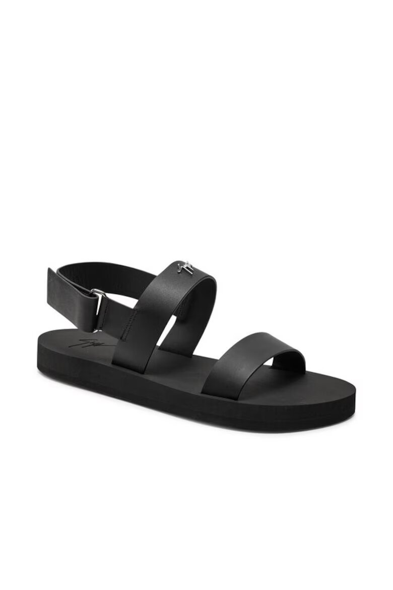Giuseppe Zanotti Мъжки сандали 303642365 Естествена кожа Черни Черен
