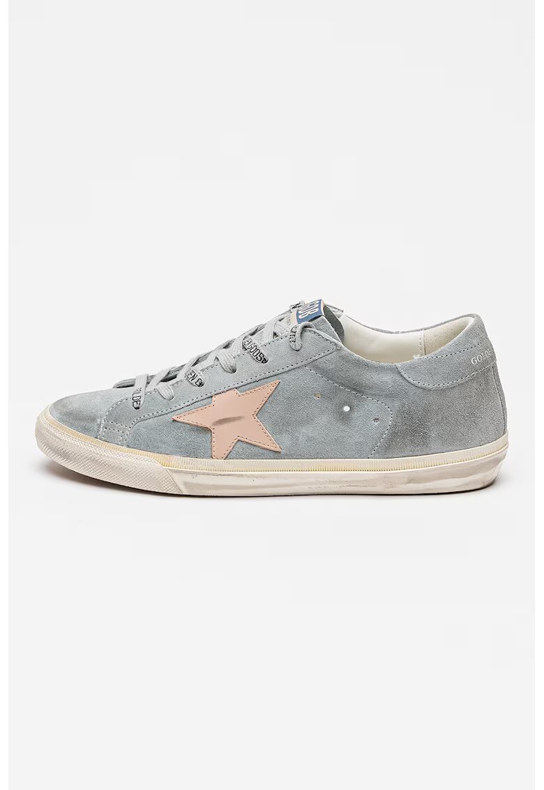 GOLDEN GOOSE Маратонки Super Star - Прашно синьо/Мръснобял