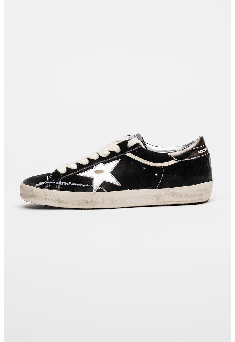 GOLDEN GOOSE Спортни обувки Super Star от велур и кожа