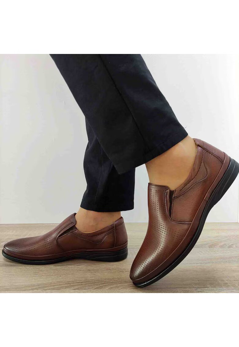 GORETTI Ежедневни мъжки обувки B28-651-2 Brown - Кафяви