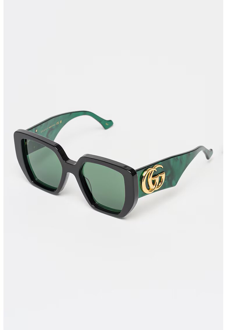 Gucci Правоъгълни слънчеви очила с плътни стъкла