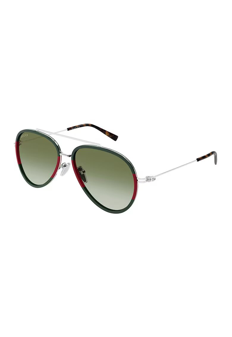 Gucci Слънчеви очила Aviator - Червен/Зелен