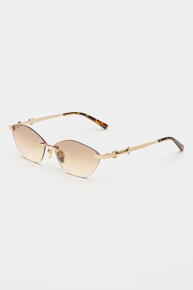 Gucci Слънчеви очила Cat-Eye Древно злато