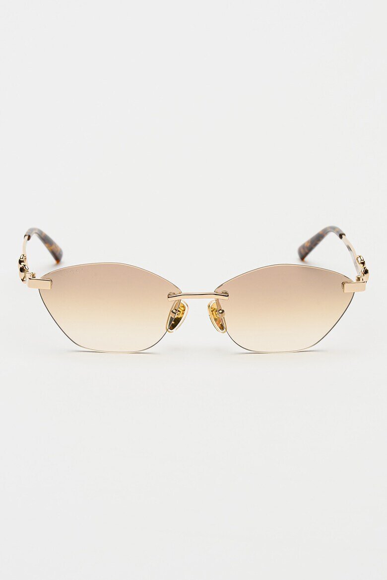 Gucci Слънчеви очила Cat-Eye Древно злато