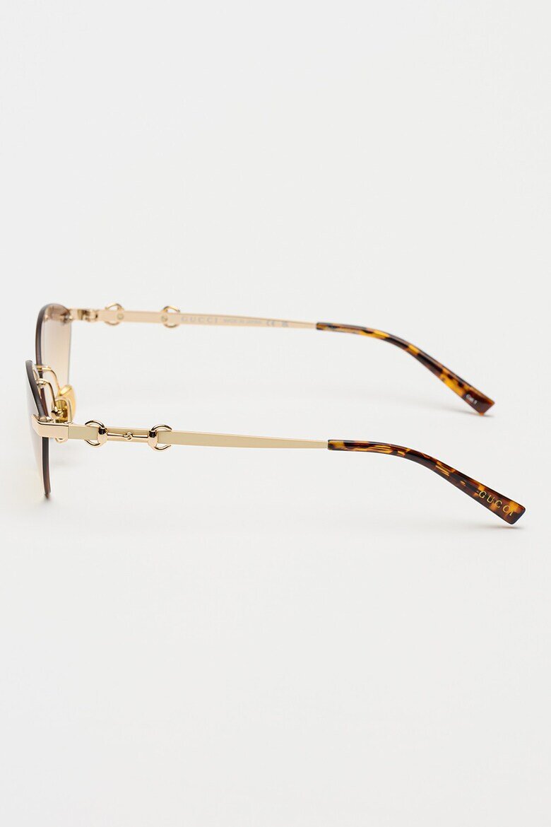 Gucci Слънчеви очила Cat-Eye Древно злато