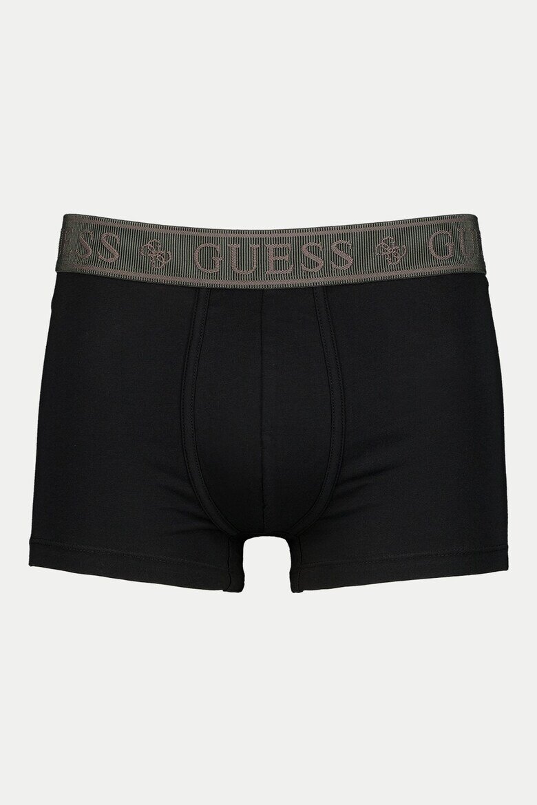 GUESS Боксерки с памук - 3 чифта Черен