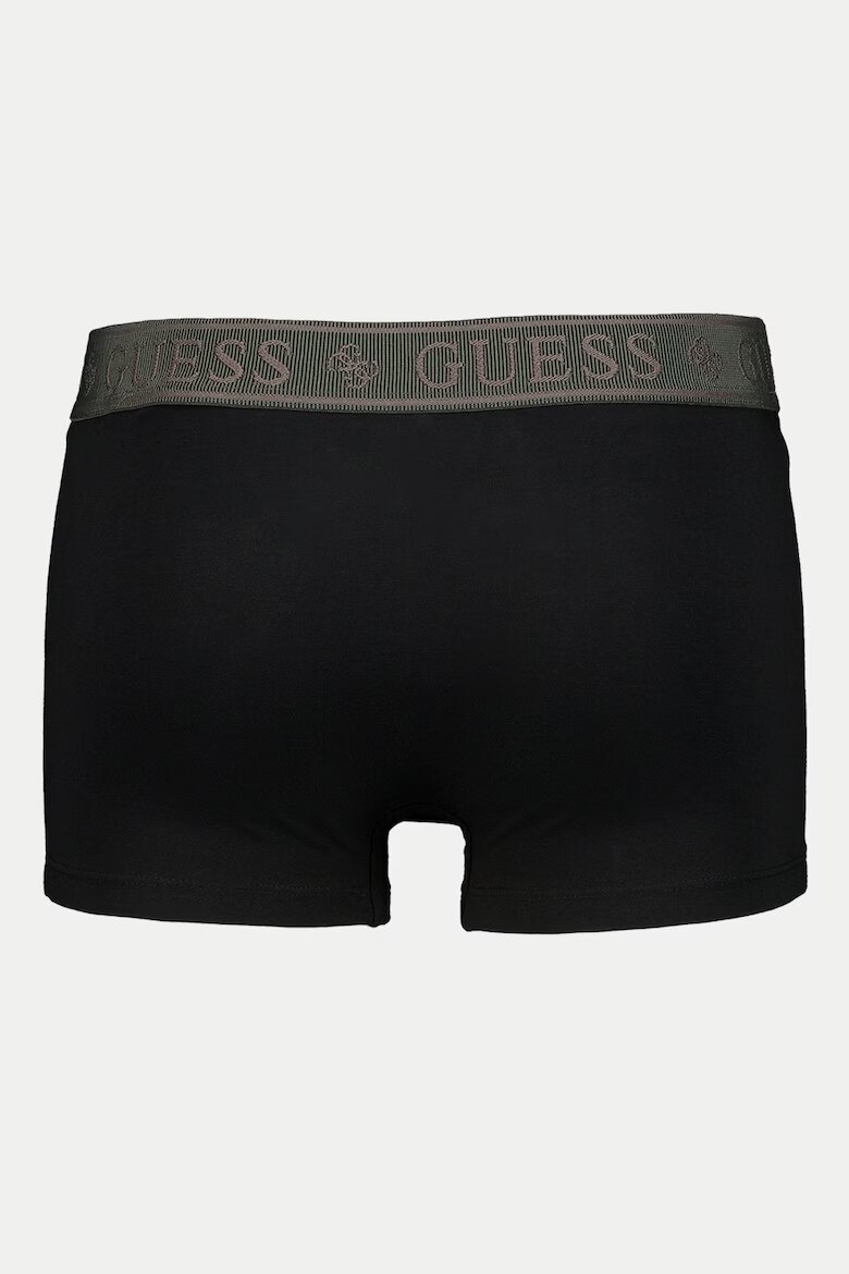 GUESS Боксерки с памук - 3 чифта Черен