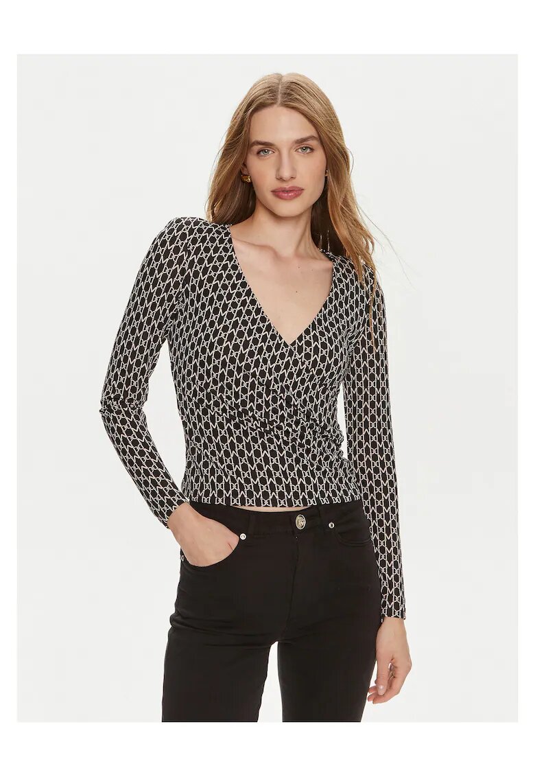 GUESS BY MARCIANO Дамска блуза - черна - с деколте