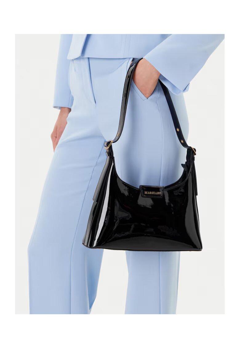 GUESS BY MARCIANO Дамска чанта Marciano Guess - естествена кожа - модел JBLK 5GGZ18 7332A - черна
