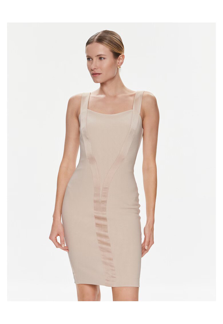 GUESS BY MARCIANO Дамска коктейлна рокля Marciano Guess - бежова