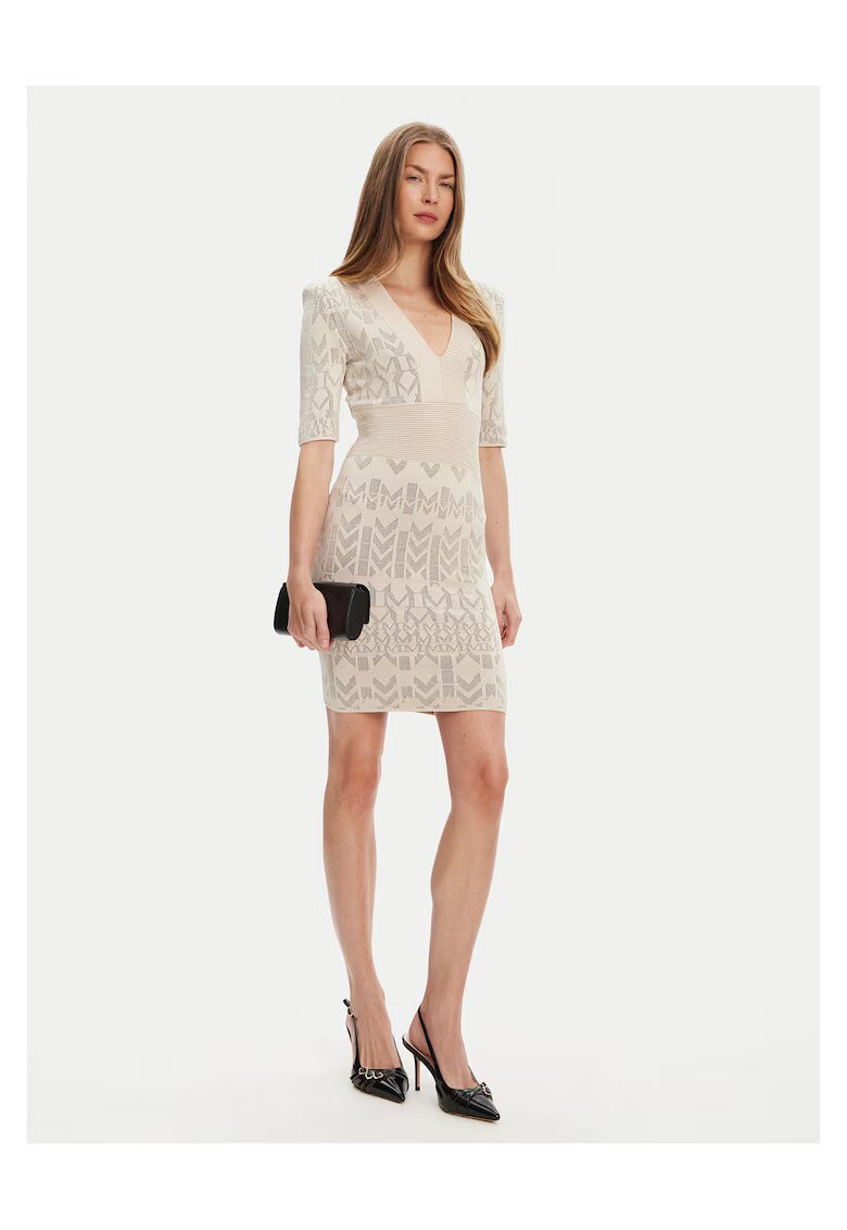 GUESS BY MARCIANO Дамска плетена рокля Marciano Guess 5YGK20 5877Z - бежова