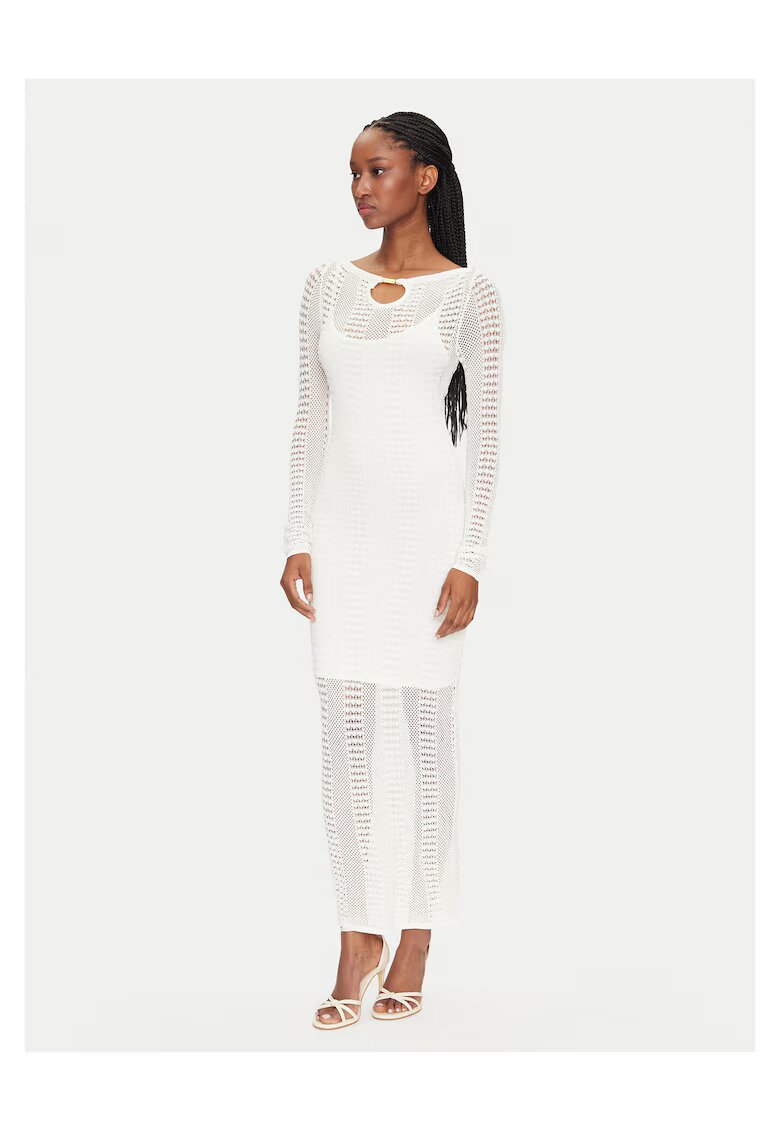 GUESS BY MARCIANO Дамска плетена рокля Marciano Guess - бяла