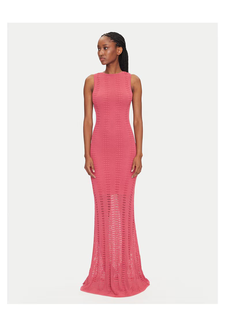 GUESS BY MARCIANO Дамска плетена рокля Marciano Guess - розова