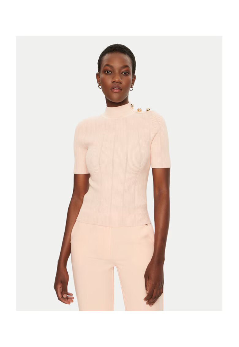 GUESS BY MARCIANO Дамски пуловер - розов - вискоза и еластан - XS