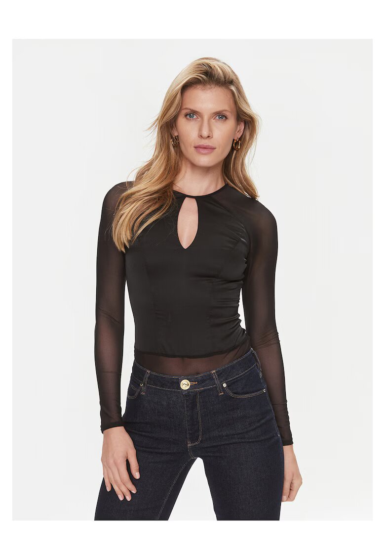 GUESS BY MARCIANO Дамско боди черно - еластично