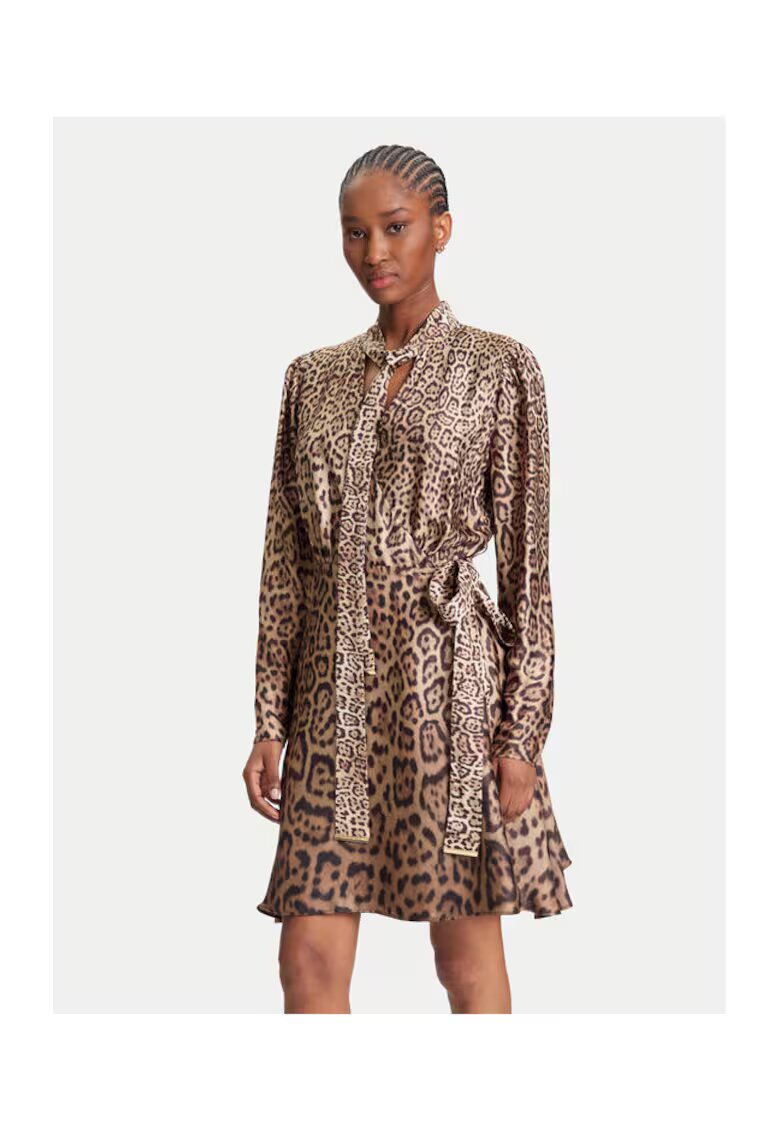 GUESS BY MARCIANO Ежедневна дамска рокля Marciano Guess - кафява