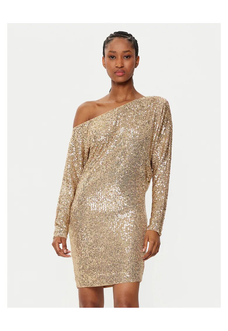 GUESS BY MARCIANO Коктейлна рокля Marciano Guess - златна