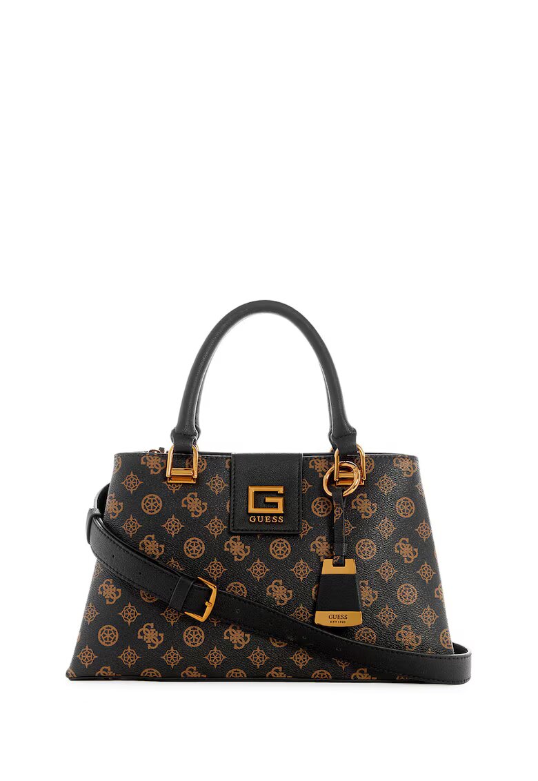 GUESS Чанта Alva HWPZ86 76060 BNL - Черен/Кафяв - 33 -5 x 19 x 12 см