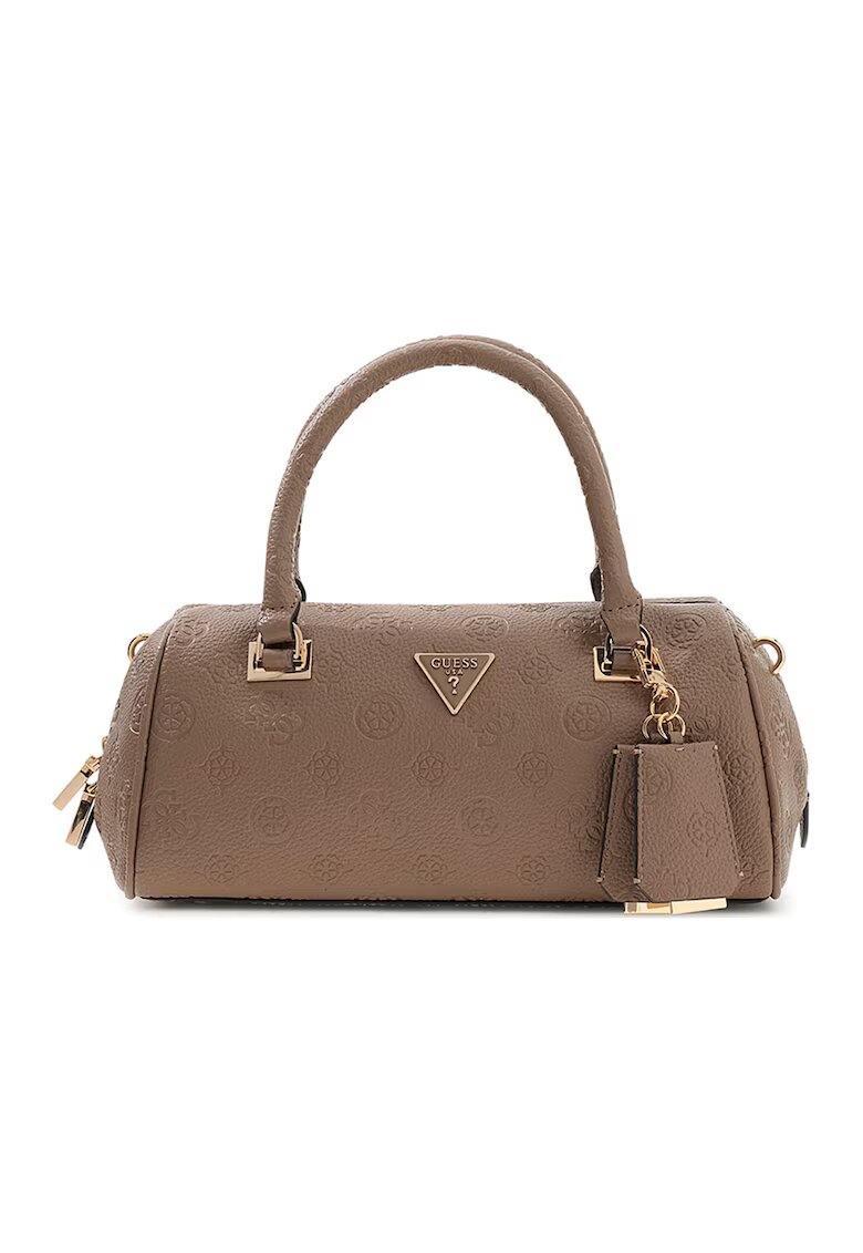 GUESS Чанта Cresidia II от еко кожа с монограм - Сиво-кафяв