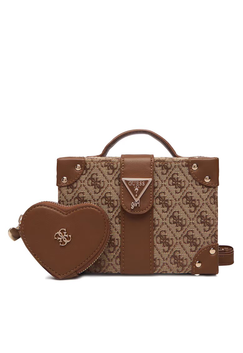 GUESS Чанта P13W - текстил - кафява