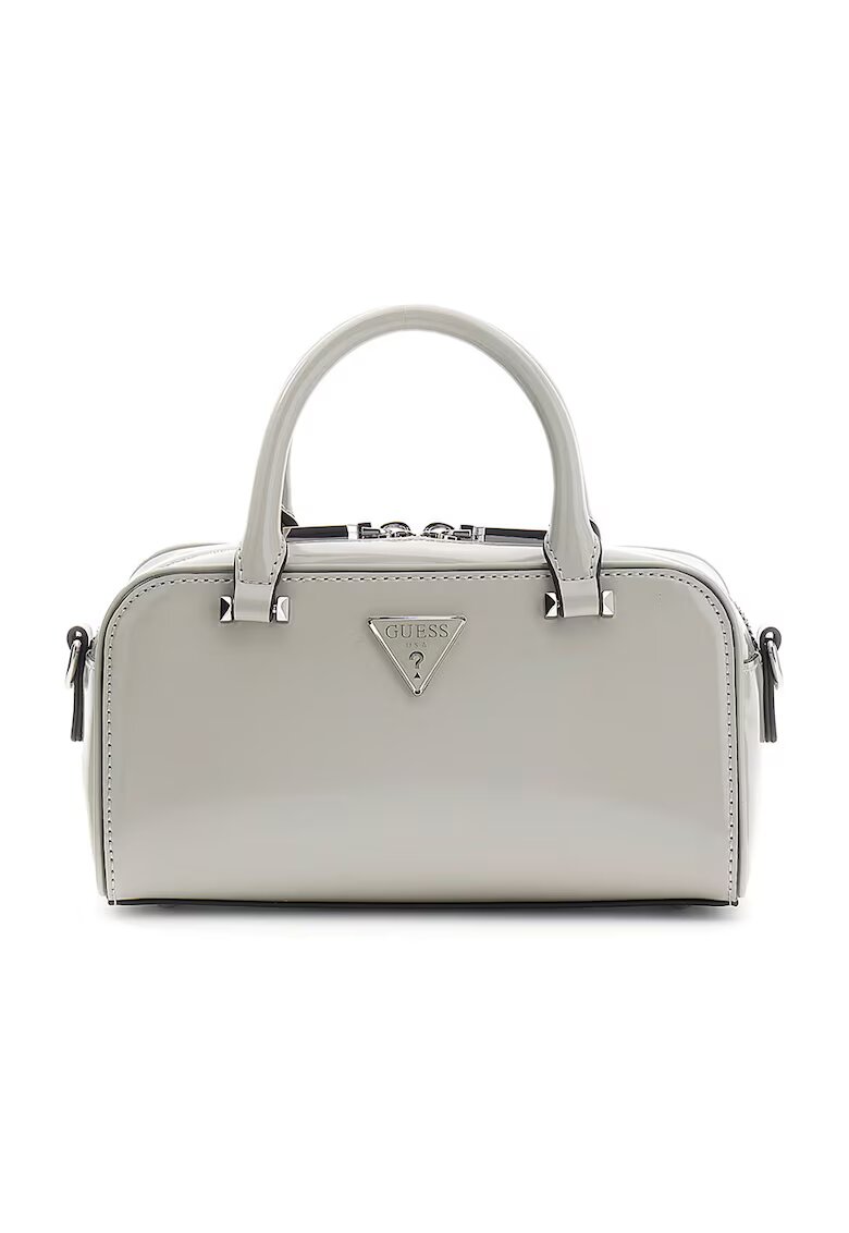 GUESS Чанта през рамо Arnela - Отделяща се регулируема презрамка - Off white