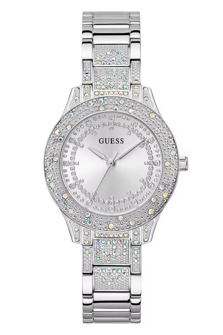 GUESS Часовник от неръждаема стомана с кристали