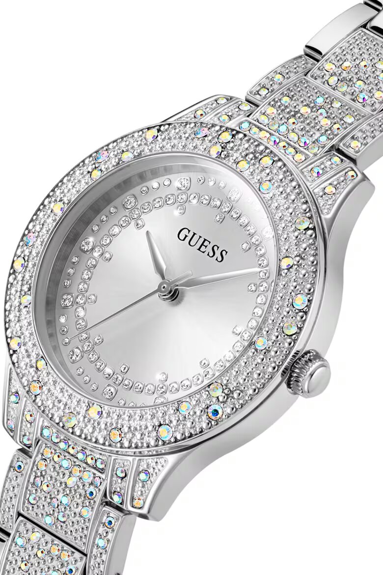 GUESS Часовник от неръждаема стомана с кристали