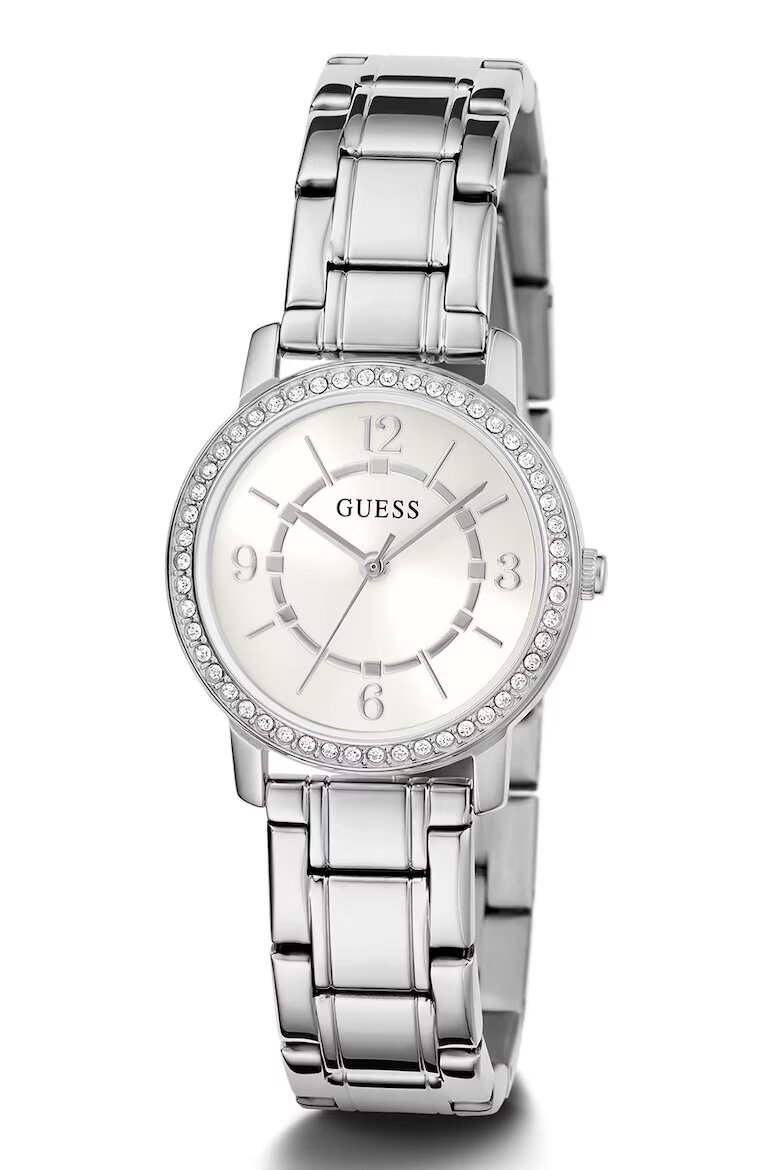 GUESS Часовник от неръждаема стомана с кристали