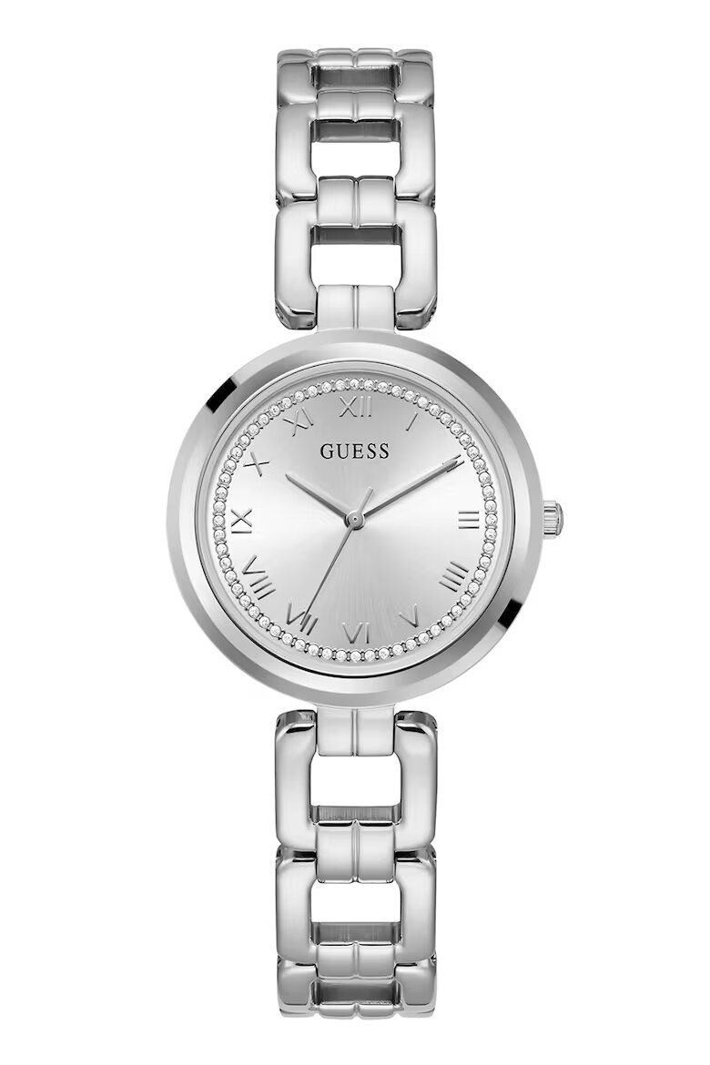 GUESS Часовник от неръждаема стомана с три стрелки