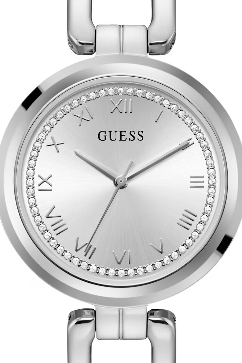 GUESS Часовник от неръждаема стомана с три стрелки