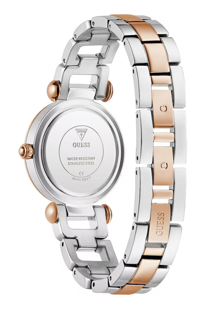 GUESS Часовник с кристали Rose Gold/Сребрист