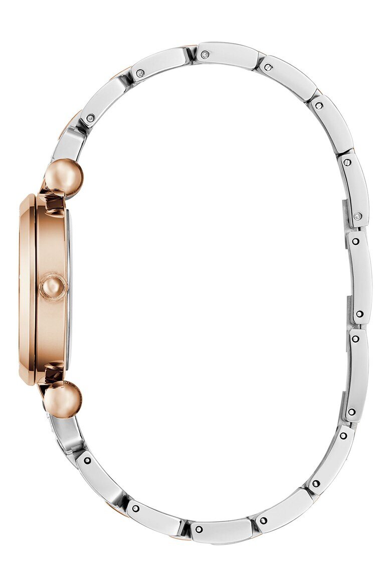 GUESS Часовник с кристали Rose Gold/Сребрист