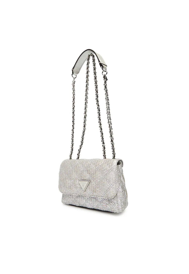 GUESS Дамска чанта Giully II Mini - синтетичен материал - цвят