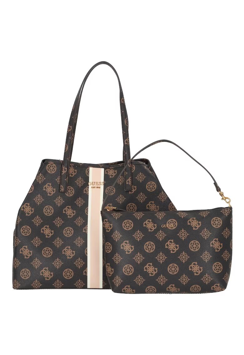 GUESS Дамска чанта - модел Vikky - HWHB69-95240 - кафява
