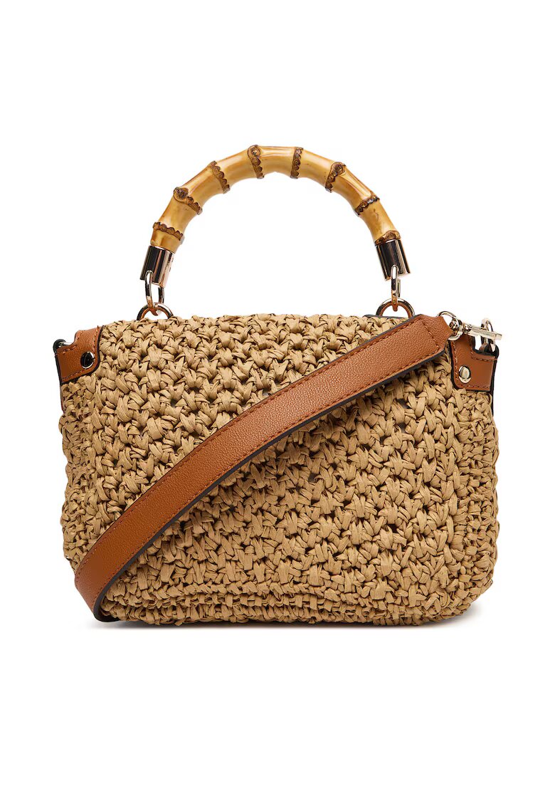GUESS Дамска чанта Siria Natural/ - 32200 - от синтетичен материал
