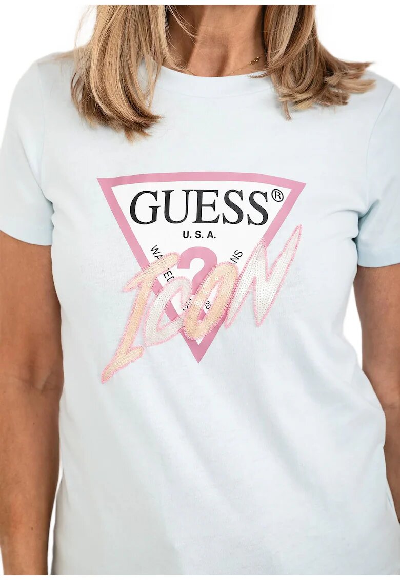 GUESS Дамска тениска памук - зелена2