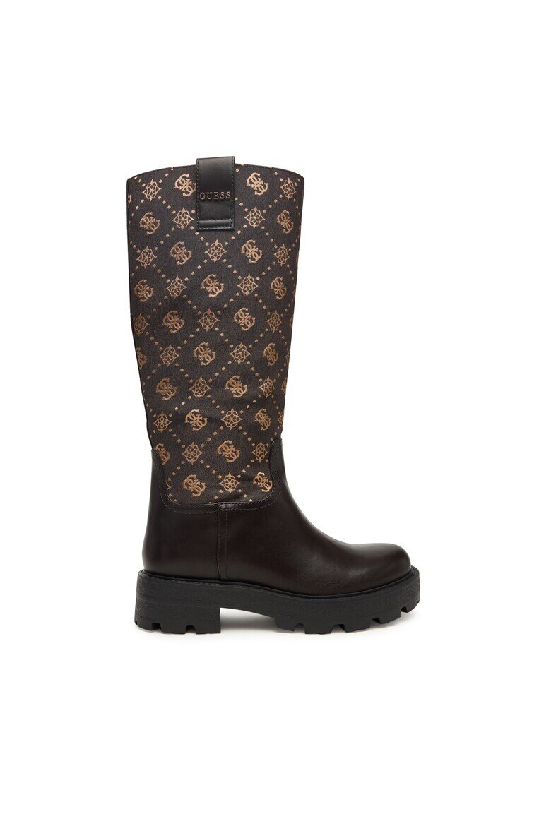 GUESS Дамски ботуши DBROW FLFYNN FAL11 черен текстил