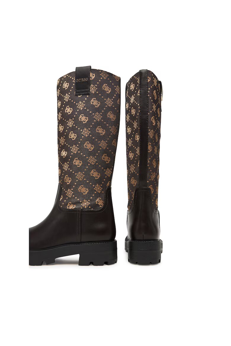 GUESS Дамски ботуши DBROW FLFYNN FAL11 черен текстил