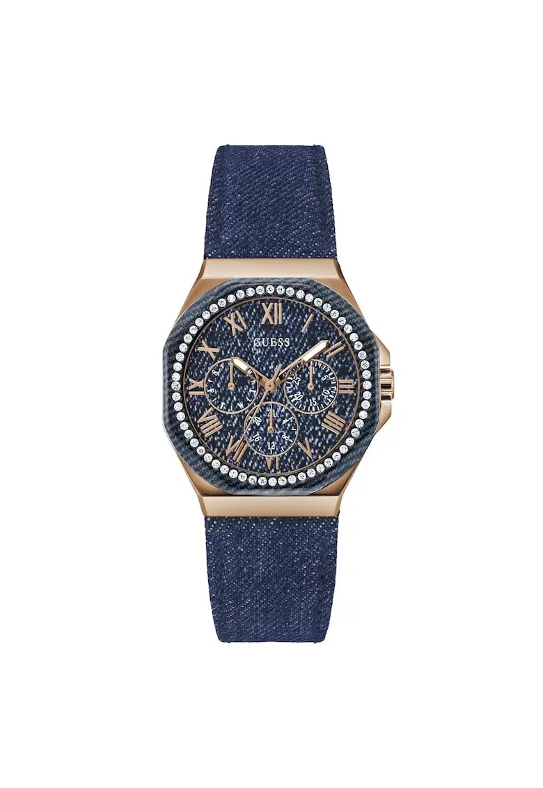GUESS Дамски часовник GW0753L5 36 мм - кварцов механизъм - син