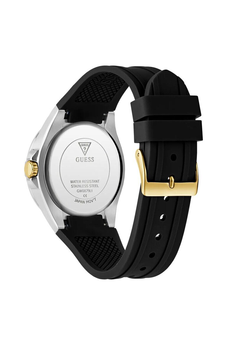 GUESS Дамски часовник GW0879L1 39 мм силиконова каишка черно/златисто кварцов механизъм водоустойчив на 3 ATM