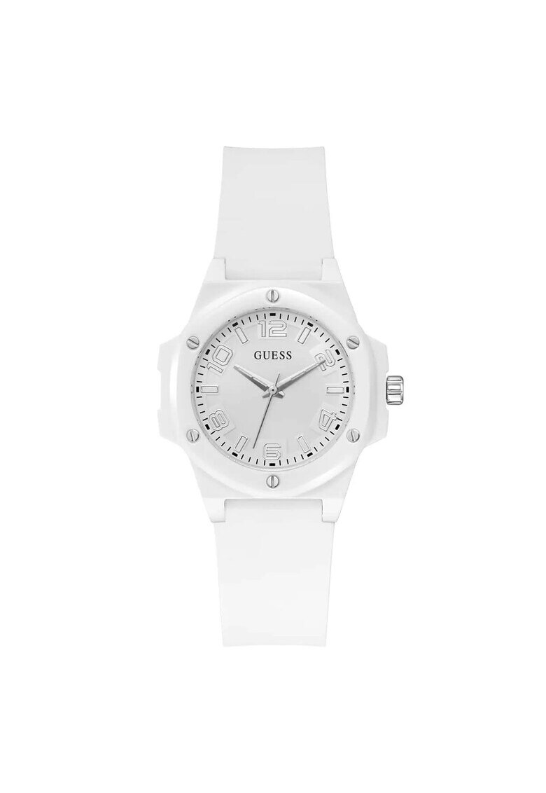 GUESS Дамски часовник GW0880L3 - бял силикон - 34 мм