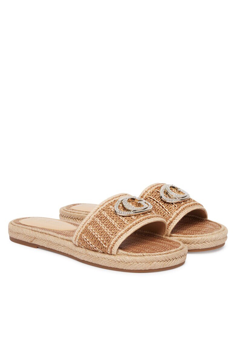GUESS Дамски чехли FLJKLIFAB03 бежов