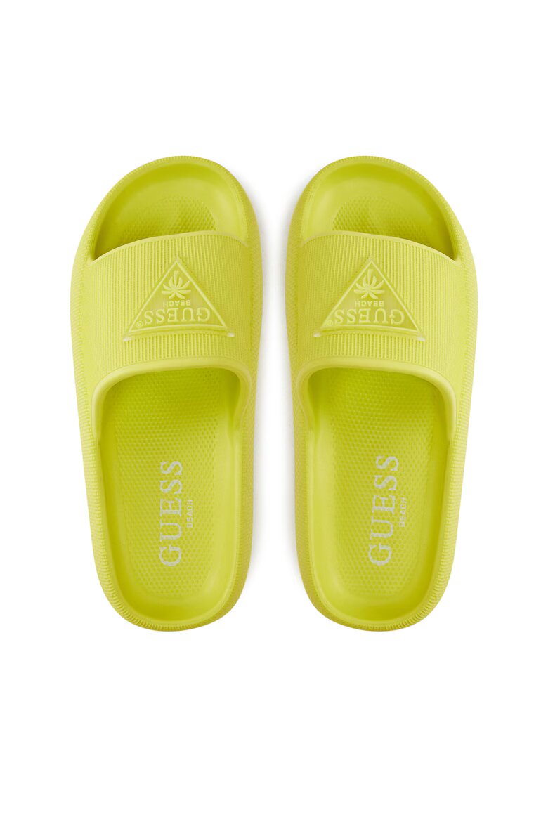 GUESS Дамски чехли модел G8BU лайм зелен
