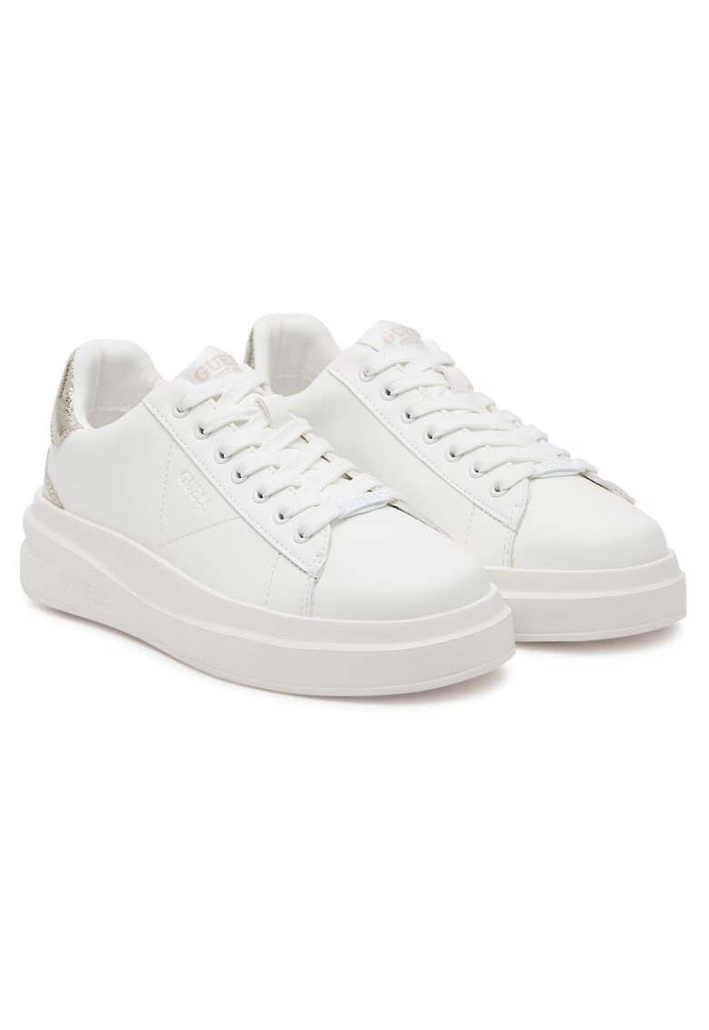 GUESS Дамски кецове WHIGO FLJBINLEM12 - естествена кожа - бели