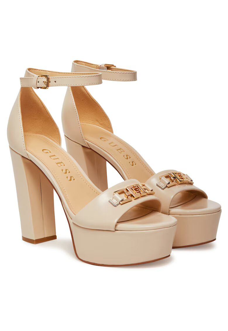GUESS Дамски сандали Естествена кожа - - Модел FLJSET LEA03