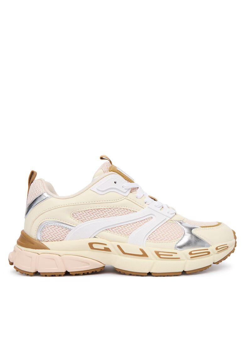 GUESS Дамски спортни обувки - FLFBVL ELE12 - текстил - бежови