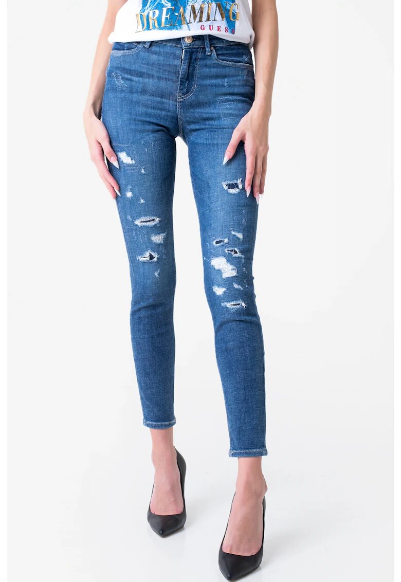 GUESS Дамски тесни дънки W2RA46