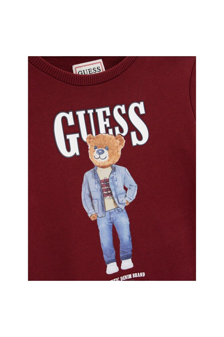 GUESS Детска блуза памук Bordeaux