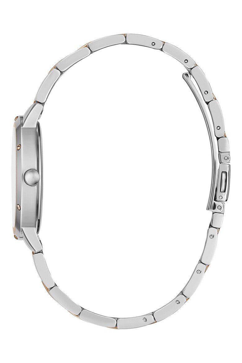 GUESS Двуцветен часовник с римски цифри Rose Gold/Сребрист