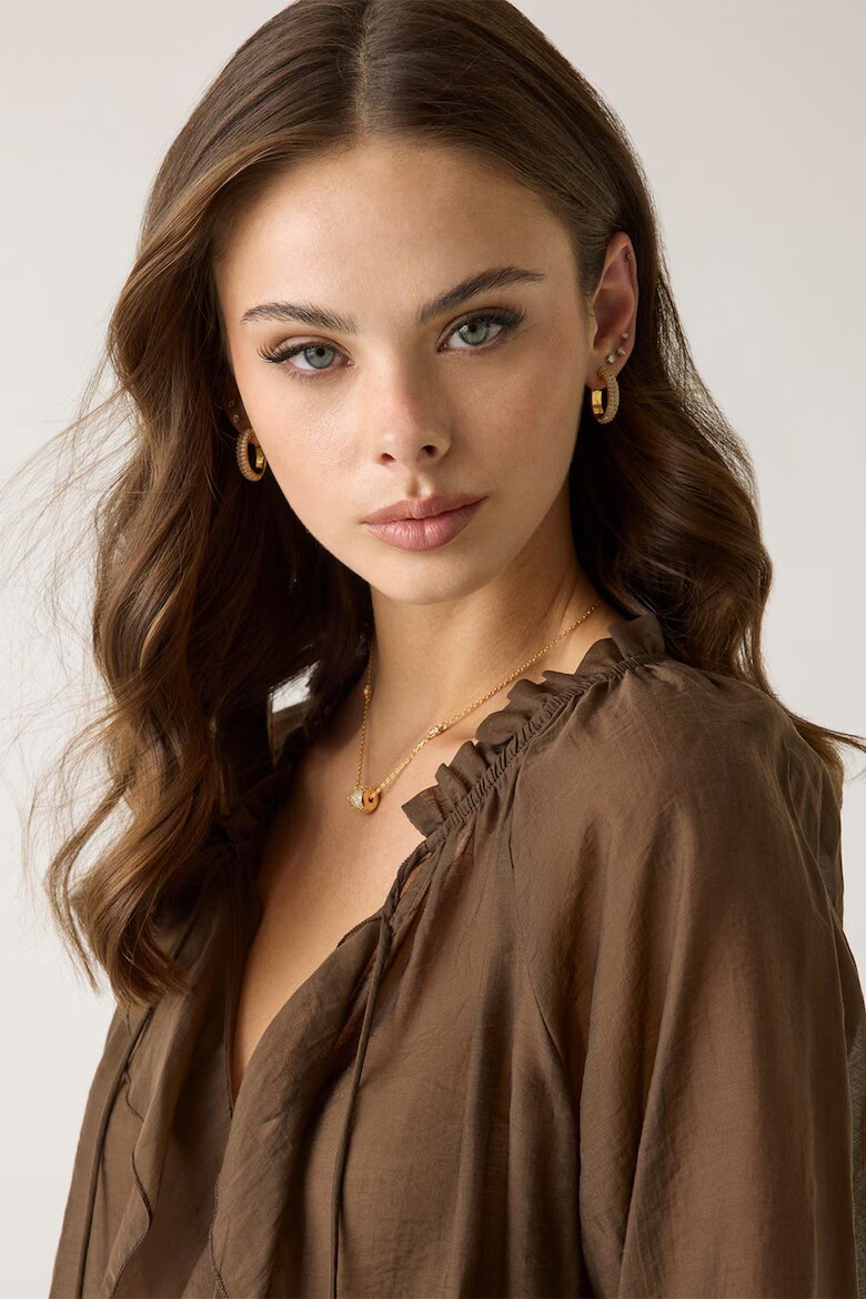 GUESS Ефирна блуза с лиосел